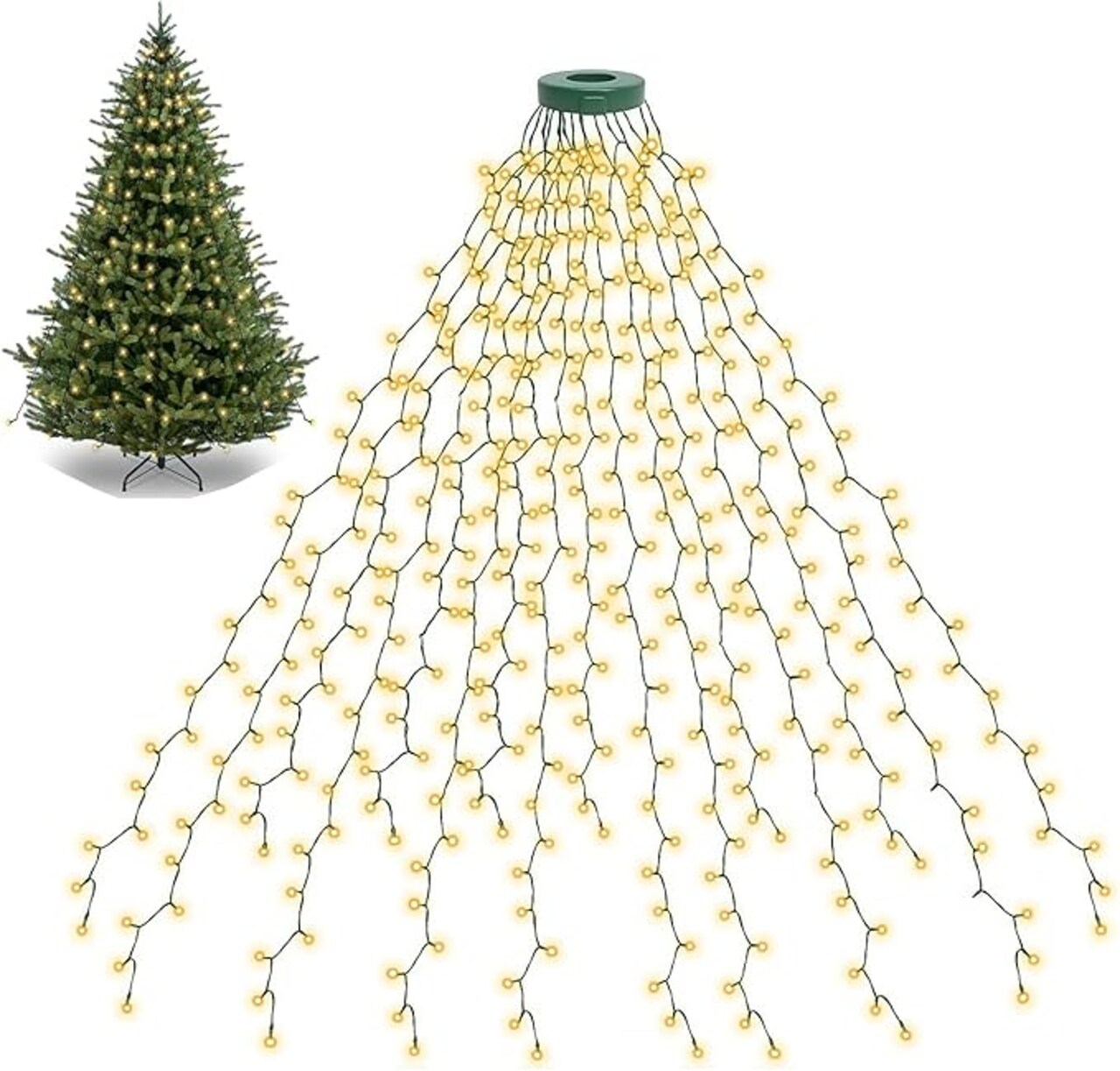 400 LED Christmas Tree Lights Christmas String Lights for Tree Waterproof Christmas Decorations Outdoor Indoor Warm White
